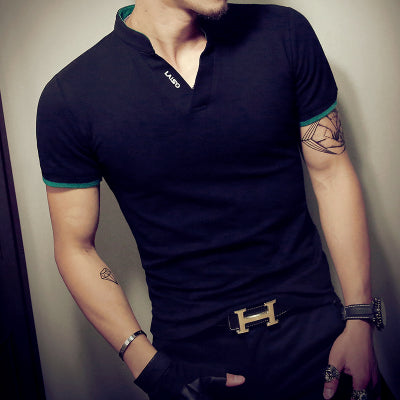 Casual Patchwork Short Sleeve Shirt T Shirt