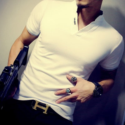Casual Patchwork Short Sleeve Shirt T Shirt