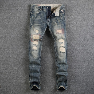 Destroyed Ripped Jeans