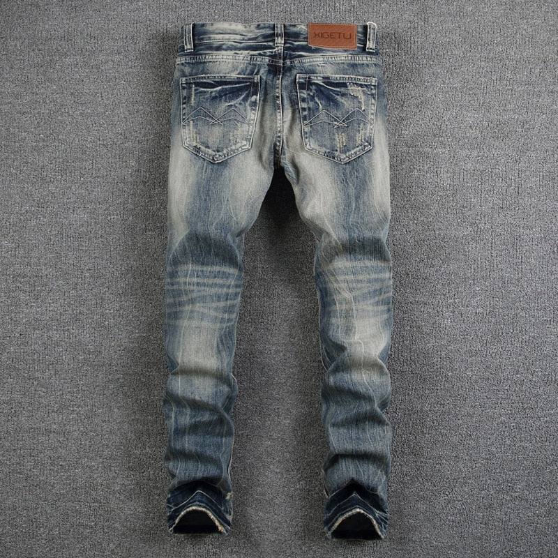 Destroyed Ripped Jeans