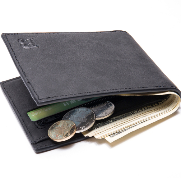 Men Wallets - Coin Bag Zipper