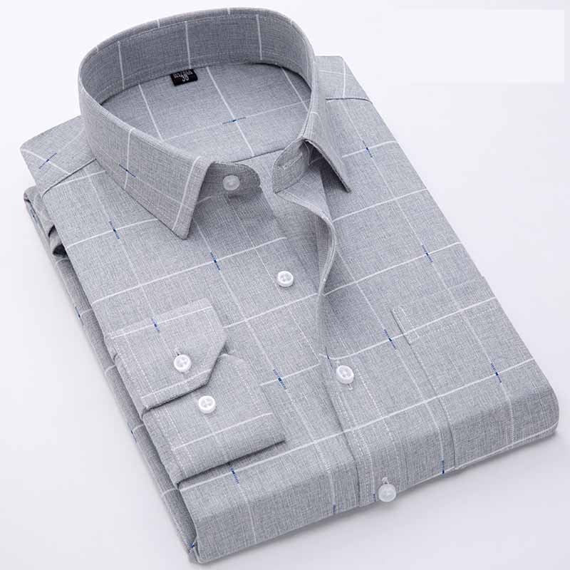 Men's Long Sleeved Button Down Dress Shirt