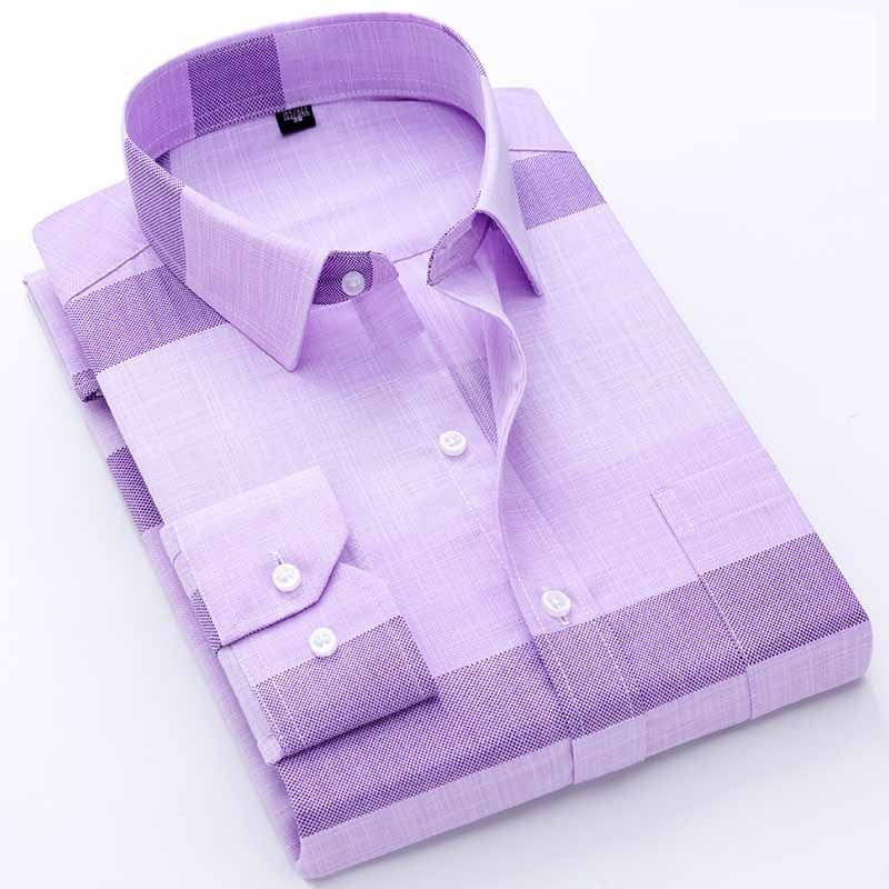 Men's Long Sleeved Button Down Dress Shirt