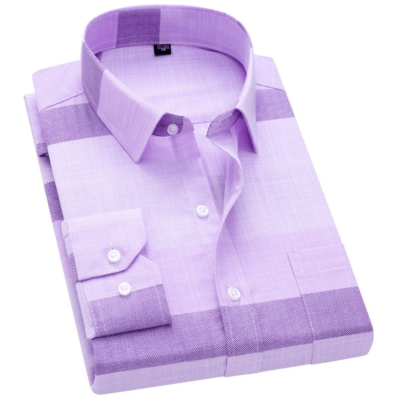 Men's Long Sleeved Button Down Dress Shirt