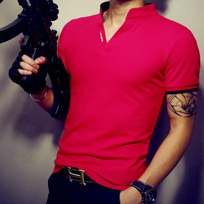 Casual Patchwork Short Sleeve Shirt T Shirt