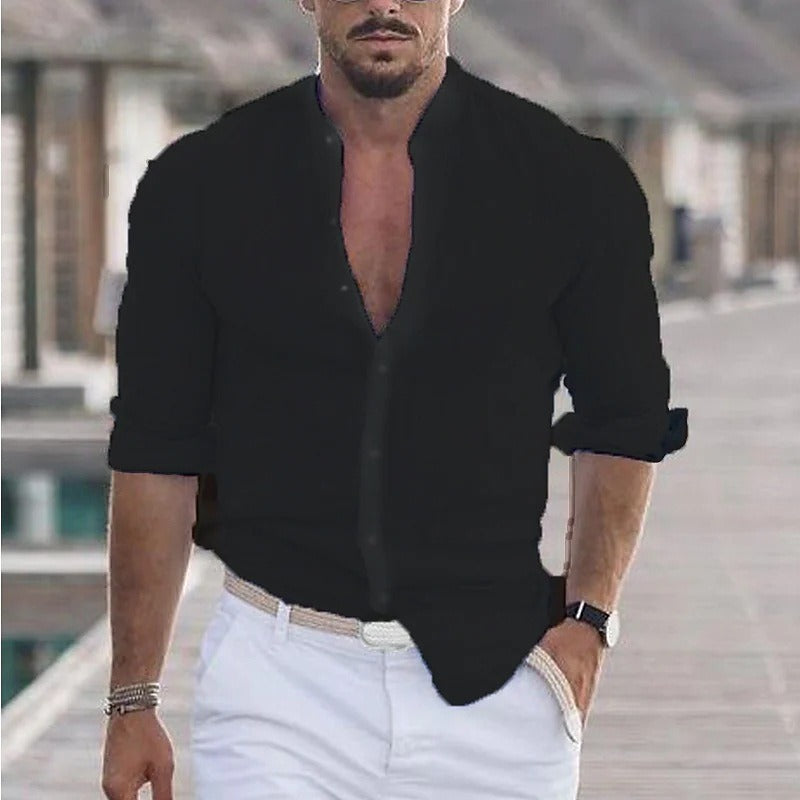 Linen Long Sleeved Shirt