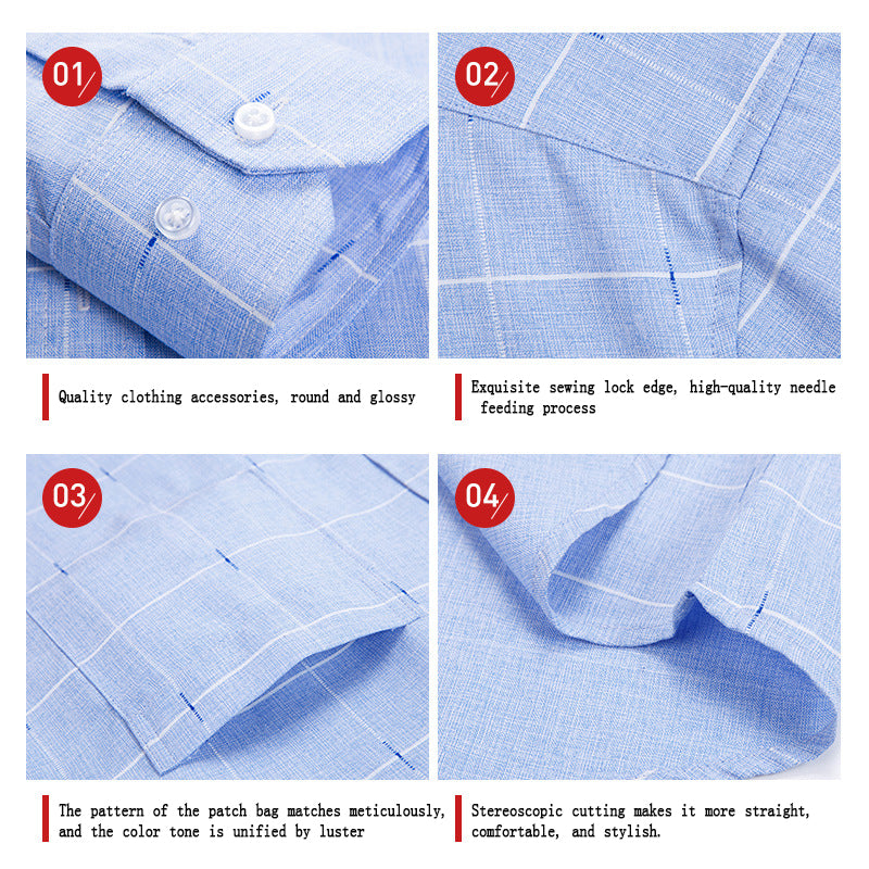 Men's Long Sleeved Button Down Dress Shirt