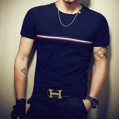 Casual Patchwork Short Sleeve Shirt T Shirt