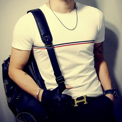Casual Patchwork Short Sleeve Shirt T Shirt