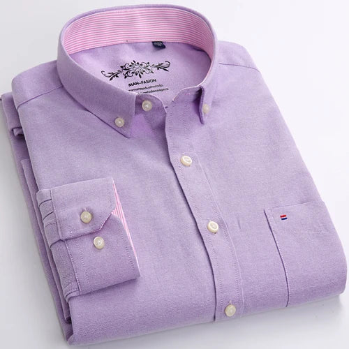 Men's Long Sleeve Button Down Dress Shirt