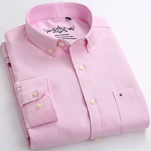 Men's Long Sleeve Button Down Dress Shirt