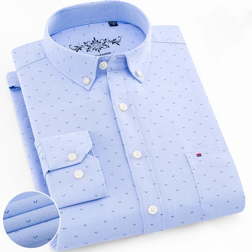 Men's Long Sleeve Button Down Dress Shirt