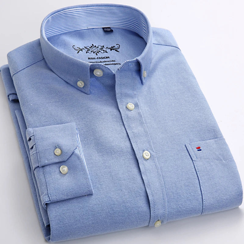 Men's Long Sleeve Button Down Dress Shirt