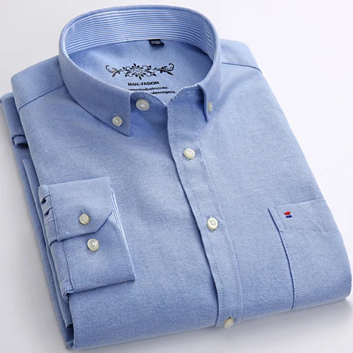 Men's Long Sleeve Button Down Dress Shirt