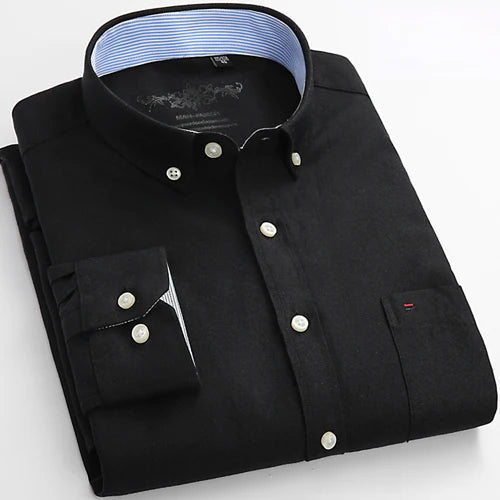 Men's Long Sleeve Button Down Dress Shirt