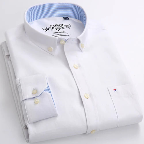 Men's Long Sleeve Button Down Dress Shirt