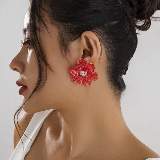 Small flower earrings