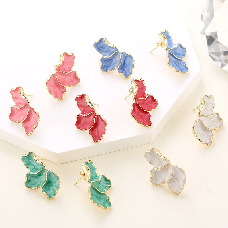 Leaf Flower Earrings