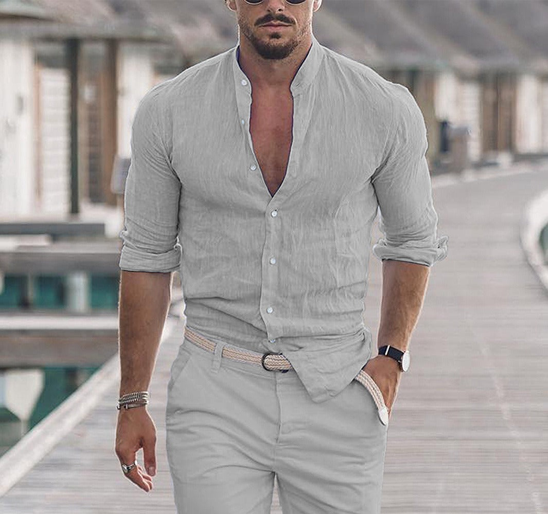 Linen Long Sleeved Shirt
