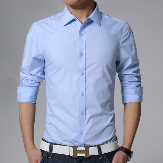6 colors Men's Long Sleeve -Slim
