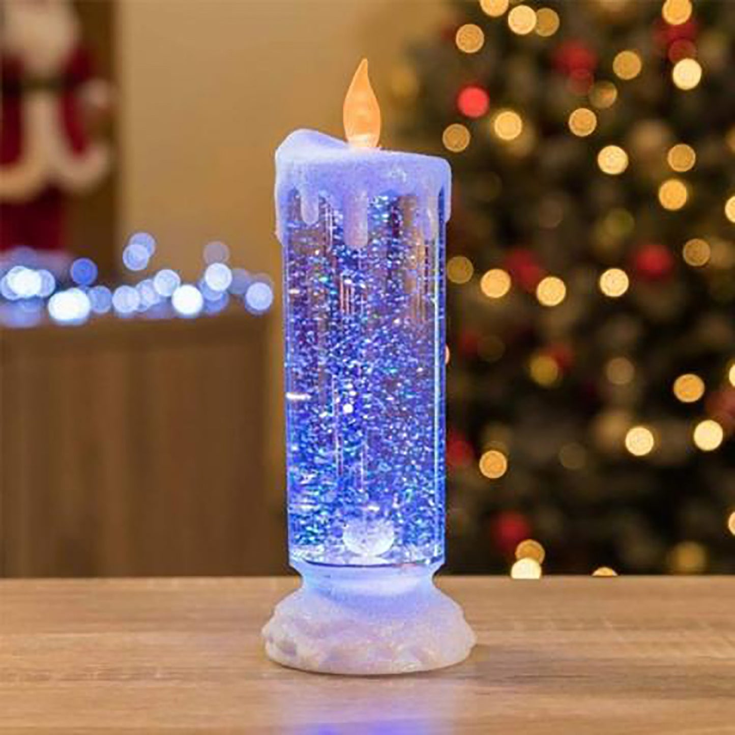 Color Changing Glitter LED Candle