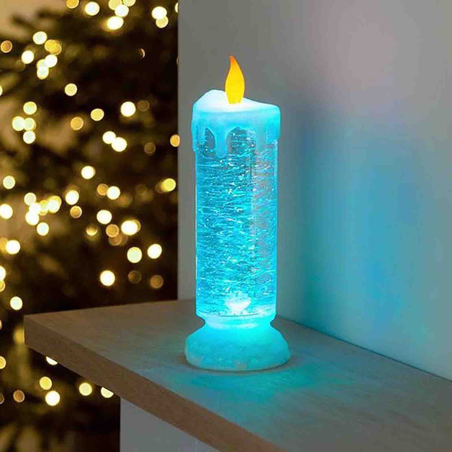Color Changing Glitter LED Candle