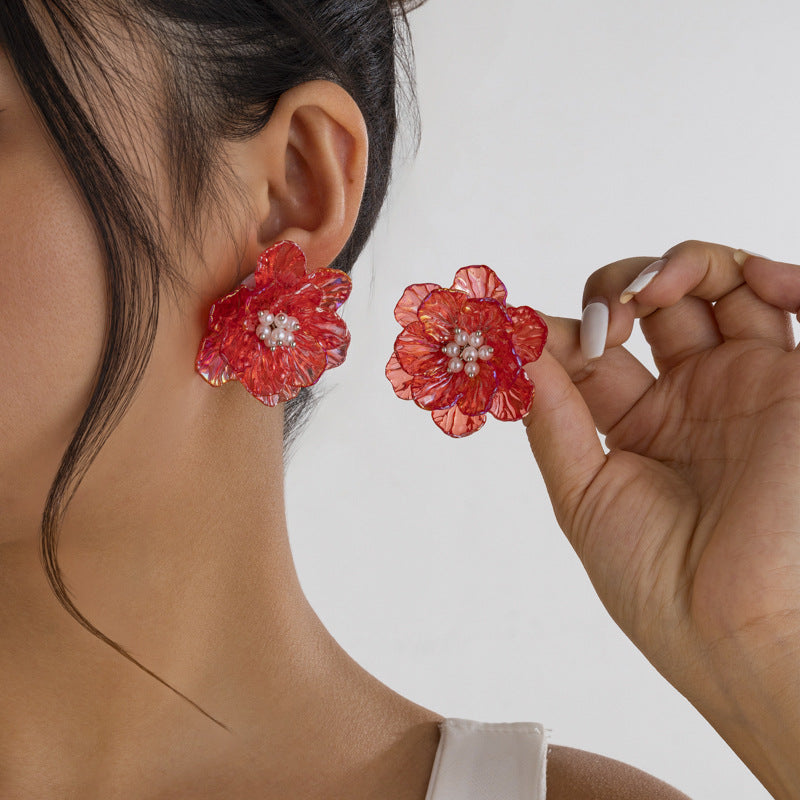 Small flower earrings