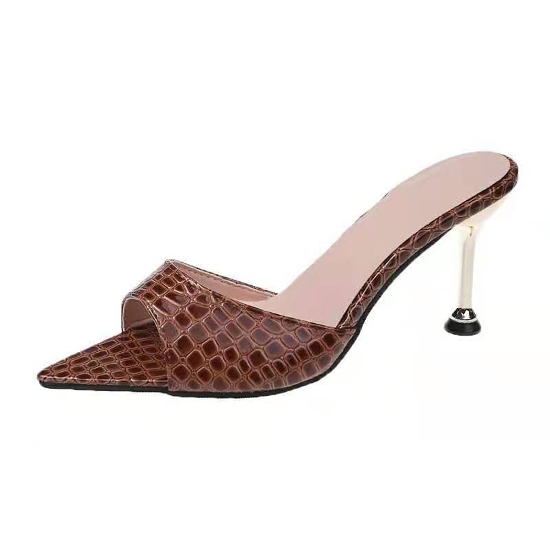 Pointed toe stiletto heels