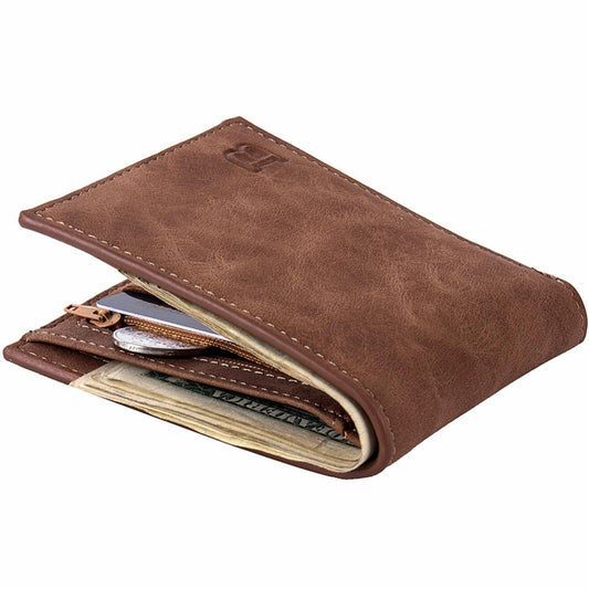 Men Wallets - Coin Bag Zipper