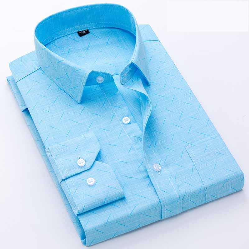 Men's Long Sleeved Button Down Dress Shirt