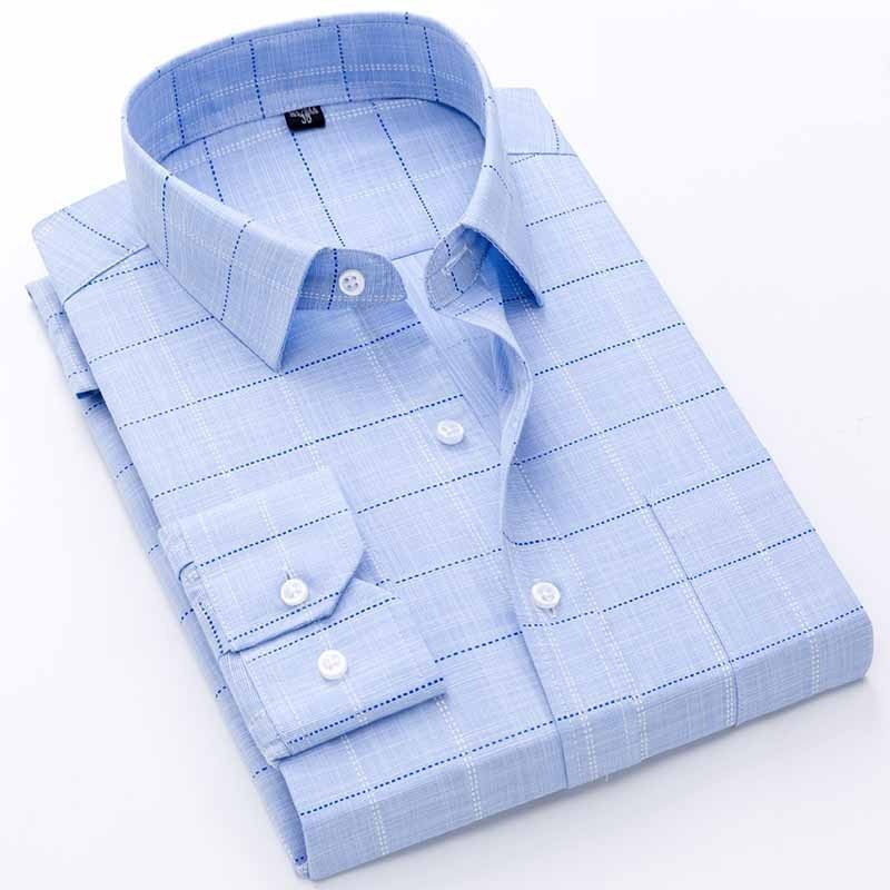 Men's Long Sleeved Button Down Dress Shirt