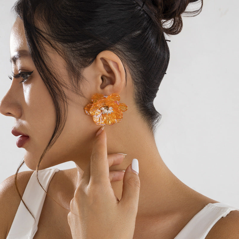 Small flower earrings