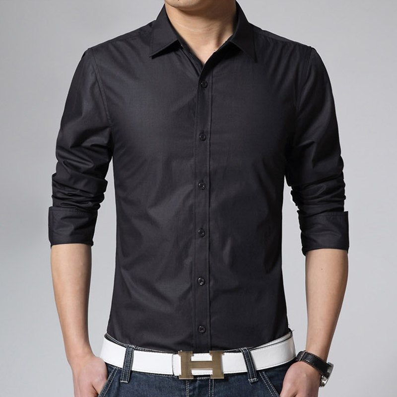 6 colors Men's Long Sleeve -Slim