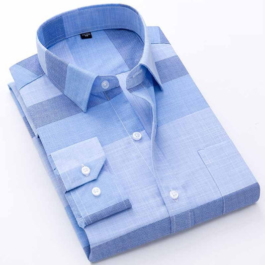 Men's Long Sleeved Button Down Dress Shirt