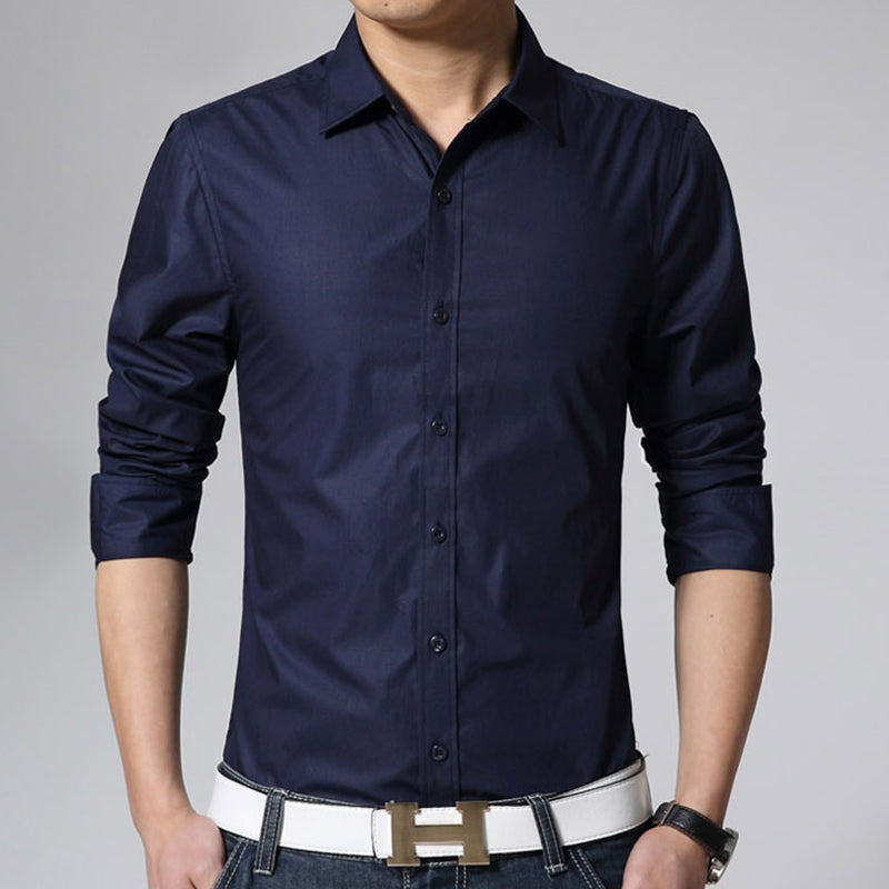 6 colors Men's Long Sleeve -Slim