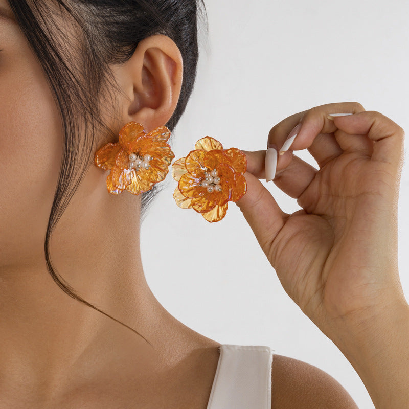 Small flower earrings