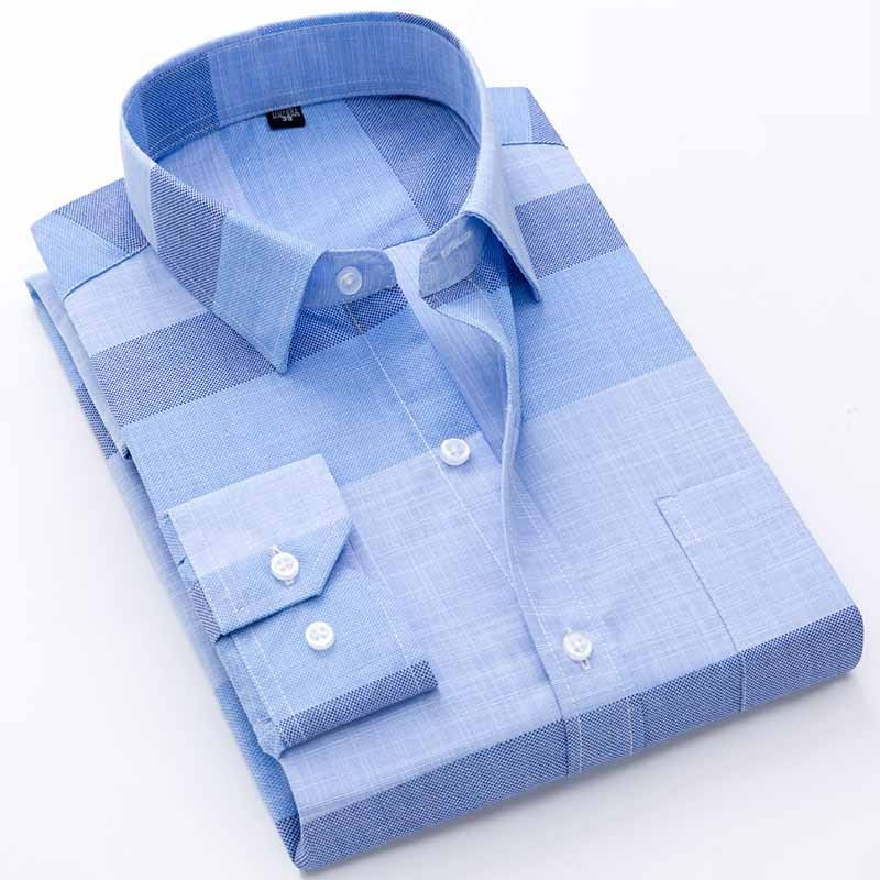 Men's Long Sleeved Button Down Dress Shirt