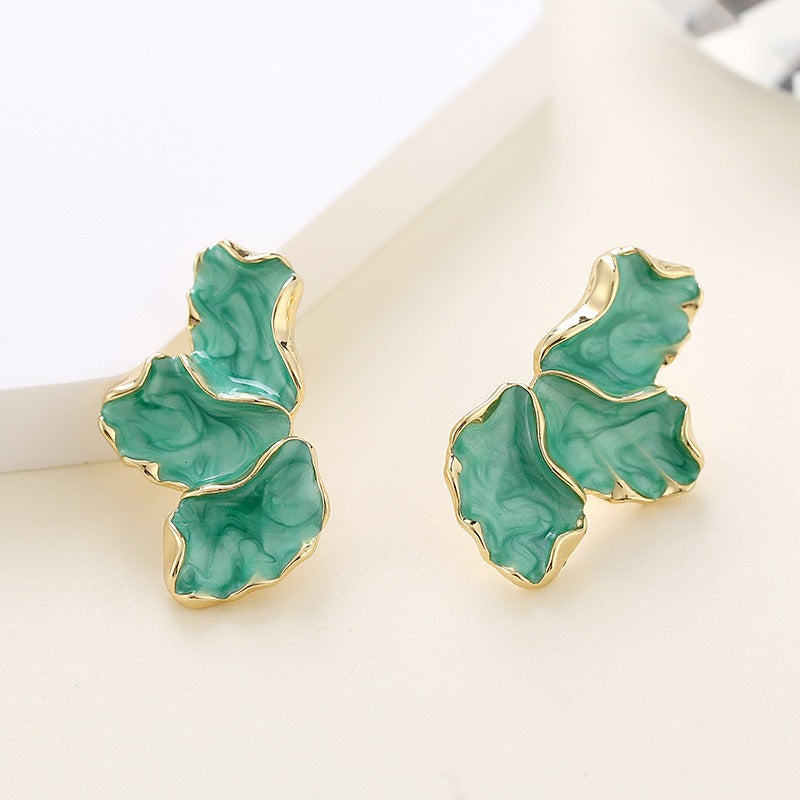 Leaf Flower Earrings