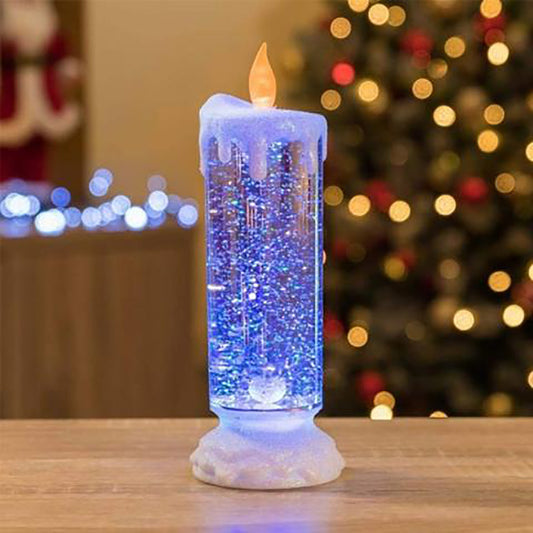 Color Changing Glitter LED Candle