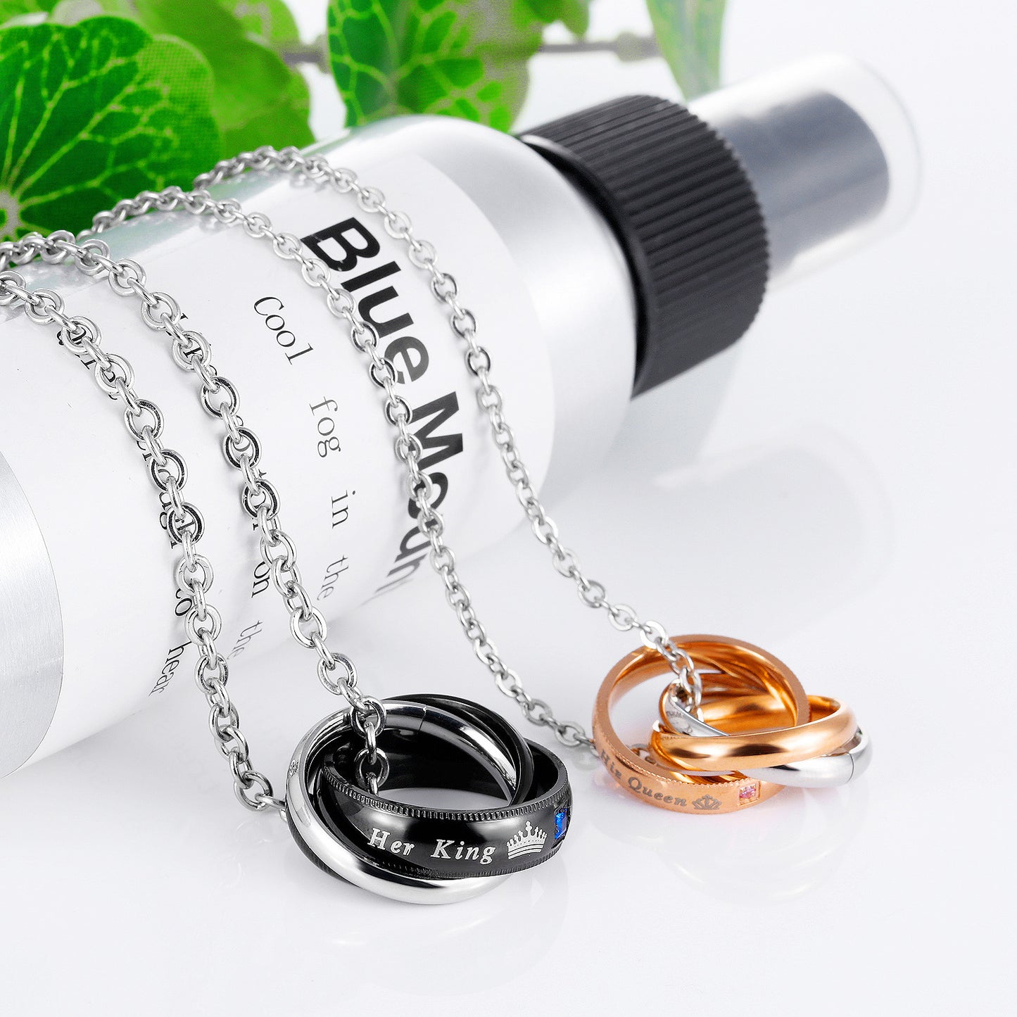 King - Queen - Couple Necklace