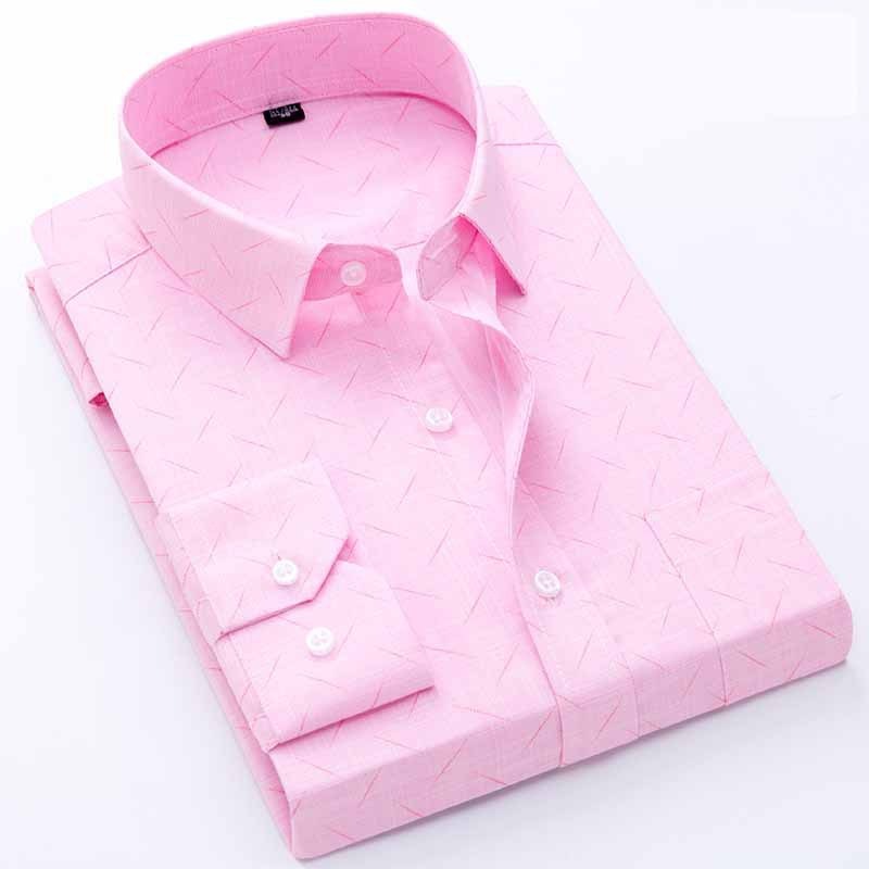 Men's Long Sleeved Button Down Dress Shirt