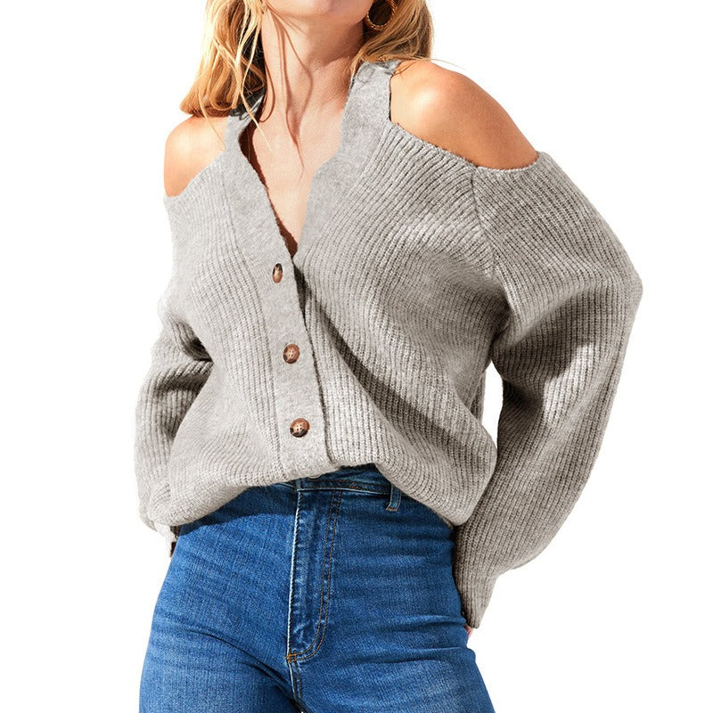 Shoulderless Sweater