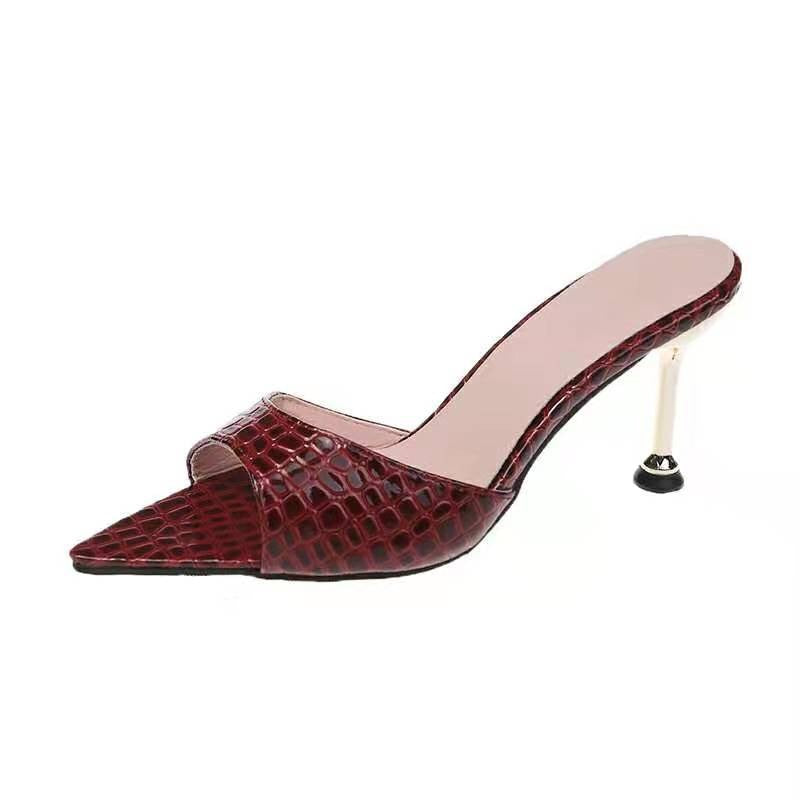 Pointed toe stiletto heels