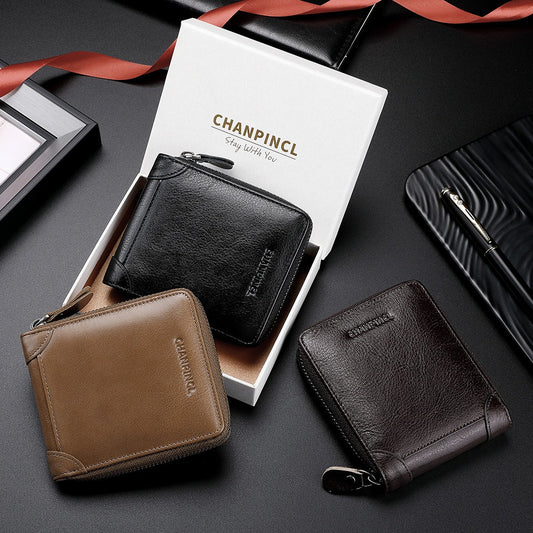 Men's Wallet - Zipper Wallet
