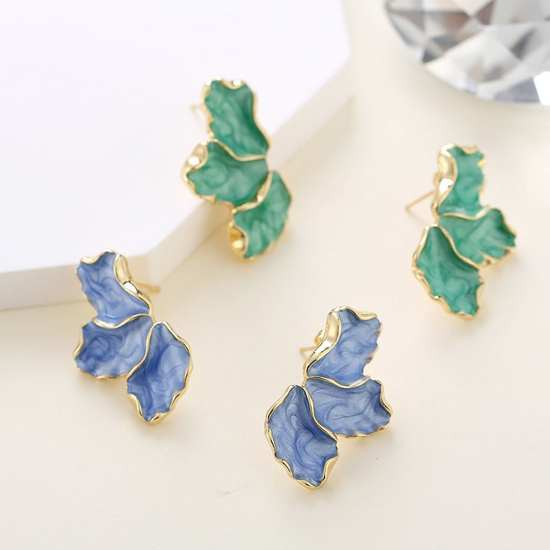 Leaf Flower Earrings