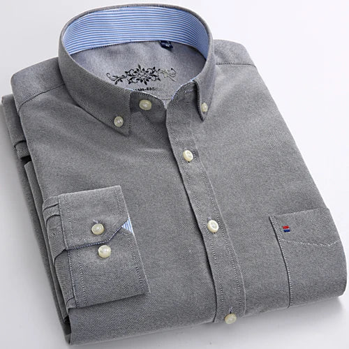 Men's Long Sleeve Button Down Dress Shirt